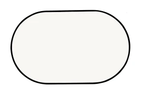 פן אור אובלי שחור