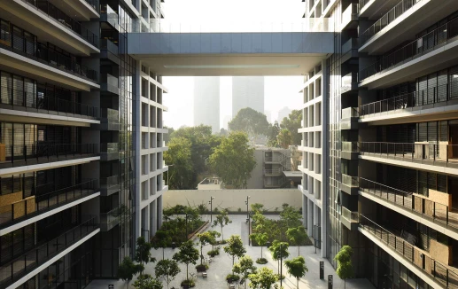 שני מגדלי מגורים