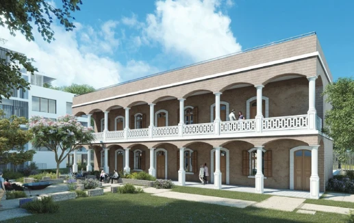 מבנה, מתחם הנזירות יפו, עץ השקד