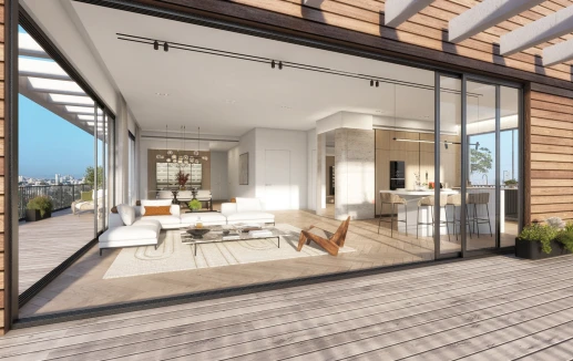 פנטהאוז עם שלושה כיווני אוויר