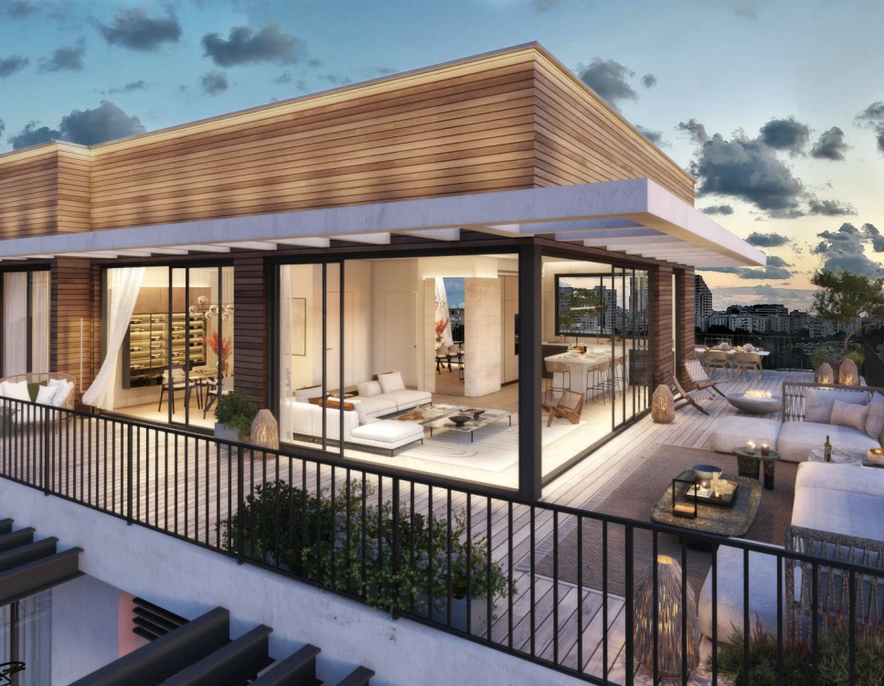 פנטהאוז עם מרפסת גג