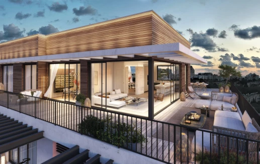 פנטהאוז עם מרפסת גג