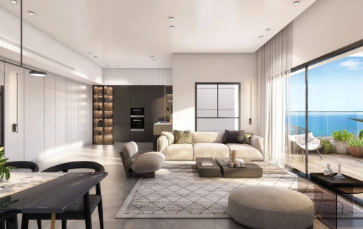 סלון עם נוף לים AQUA SENSE