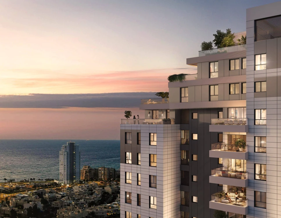 בניין AQUA SENSE , בשקיעה