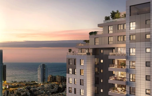 בניין AQUA SENSE , בשקיעה