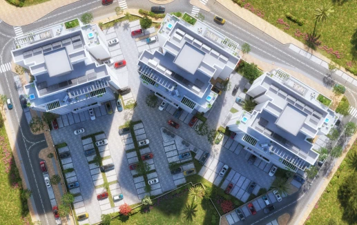 תצלום חזית הבניינים, נאות הדרים ב"ש