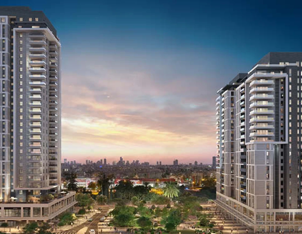 מבט חזיתי, שער העיר, אזורים, גבעת שמואל