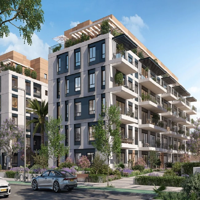 בנין בוטיק בן 5 קומות פרויקט רדינג 22-24